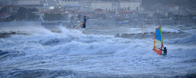 TEMPETE ZEUS MARSEILLE ,PLAGE DU PRADO,WINDSURF, PLANCHE À  VOILE