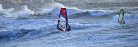 TEMPETE ZEUS MARSEILLE ,PLAGE DU PRADO,WINDSURF, PLANCHE À  VOILE