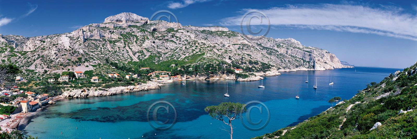 Calanque de Sormiou format 33 x 95 cm