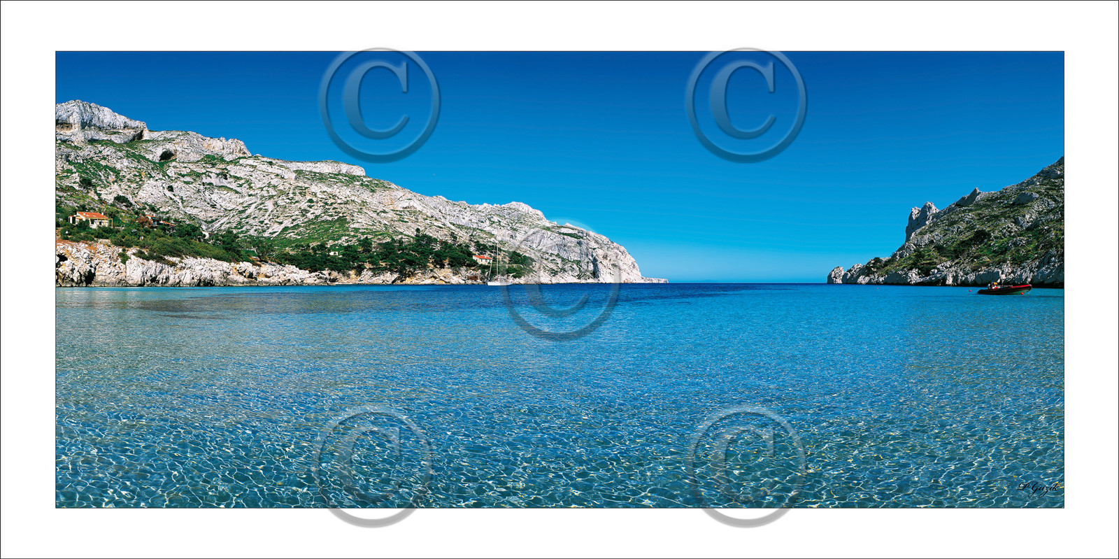 Calanque de Sormiou , reflet base Argentique