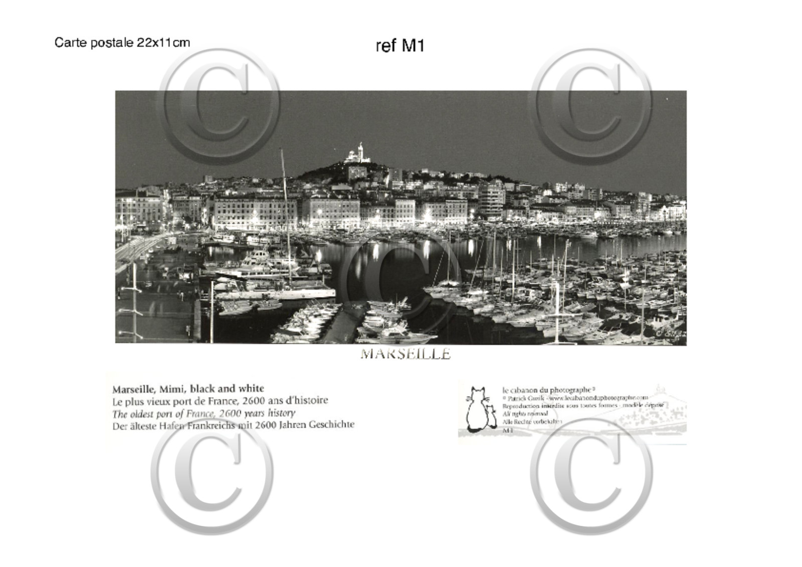 REF  M 1  CARTES POSTALES COLLECTION  M