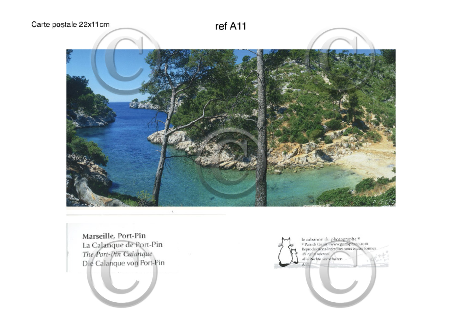 REF  A 11  CARTES POSTALES COLLECTION  A