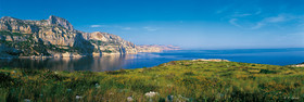 LE CAP MORGIOU VERDUYANT AU PRINTEMPS  AMBIANCE RARECalanques Provence Marseille photo couleurFORMAT DISPONIBLE  150X52cm  33X95cm ( et 20X60cm en vente direct uniquement )pas de telechargement disponible.A chaque format correspond une éditions limitée spécifique .© collection P GUZIKDISPONIBLE SUIVANT STOCK -  CRÉATION JOURNALIERE  -