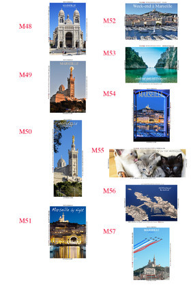 REF  MAGNET  Marseille Calanques PLANCHE 5