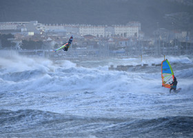 TEMPETE ZEUS MARSEILLE ,PLAGE DU PRADO,WINDSURF, PLANCHE À  VOILE