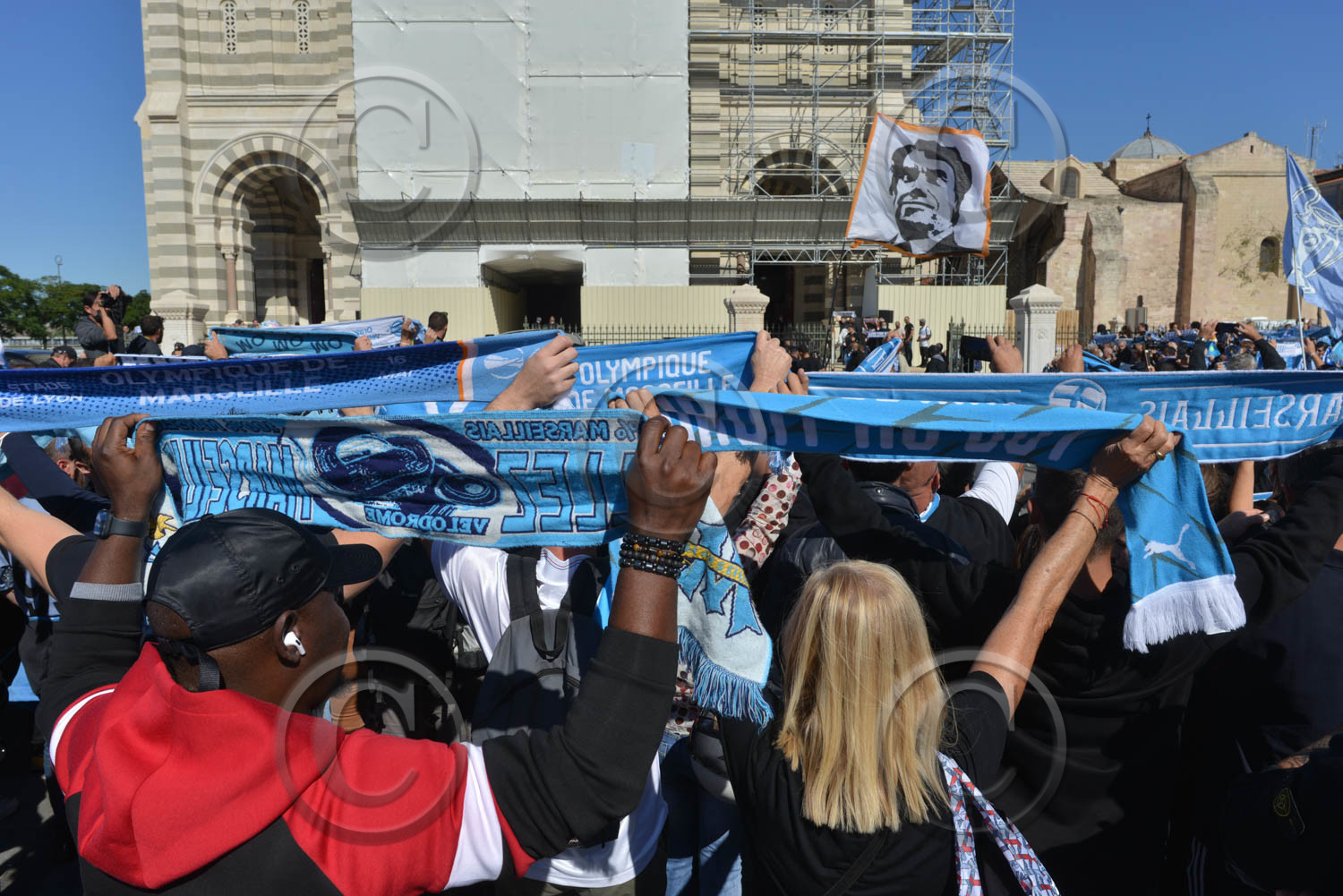 Marseille,  hommage à Bernard Tapie