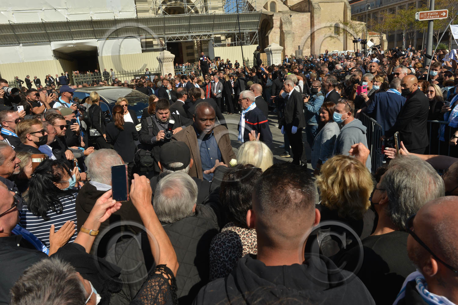 Marseille,  hommage à Bernard Tapie