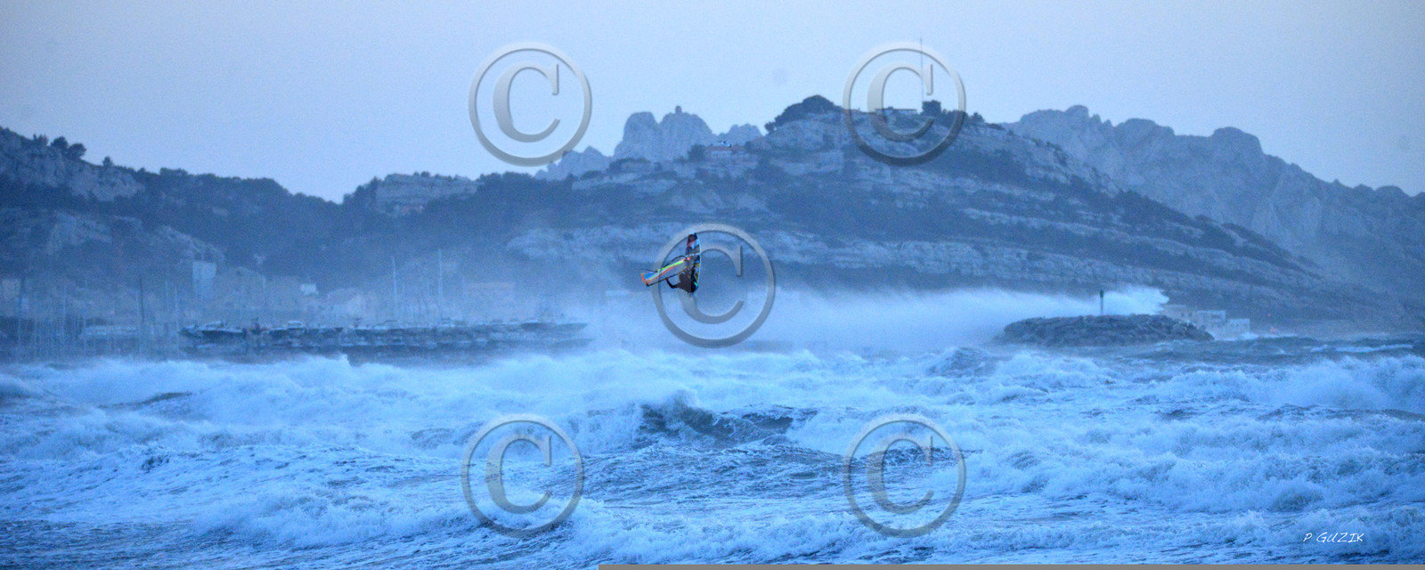 TEMPETE ZEUS MARSEILLE ,PLAGE DU PRADO,WINDSURF, PLANCHE À  VOILE