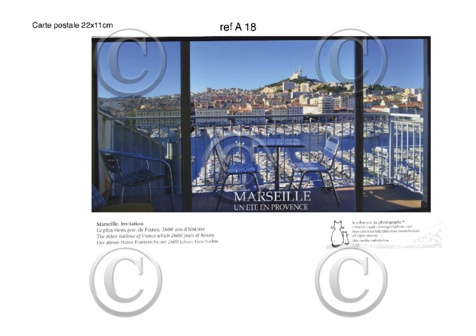 REF  A 18  CARTES POSTALES COLLECTION  A