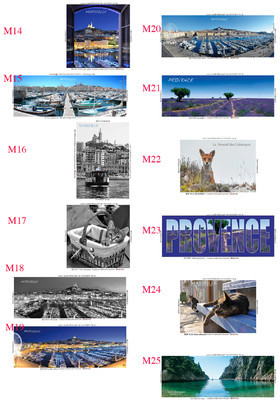 REF  MAGNET  Marseille Calanques PLANCHE 2