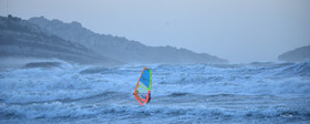 TEMPETE ZEUS MARSEILLE ,PLAGE DU PRADO,WINDSURF, PLANCHE À  VOILE