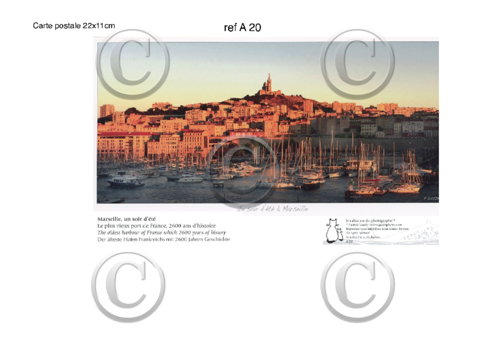 REF  A 20  CARTES POSTALES COLLECTION  A