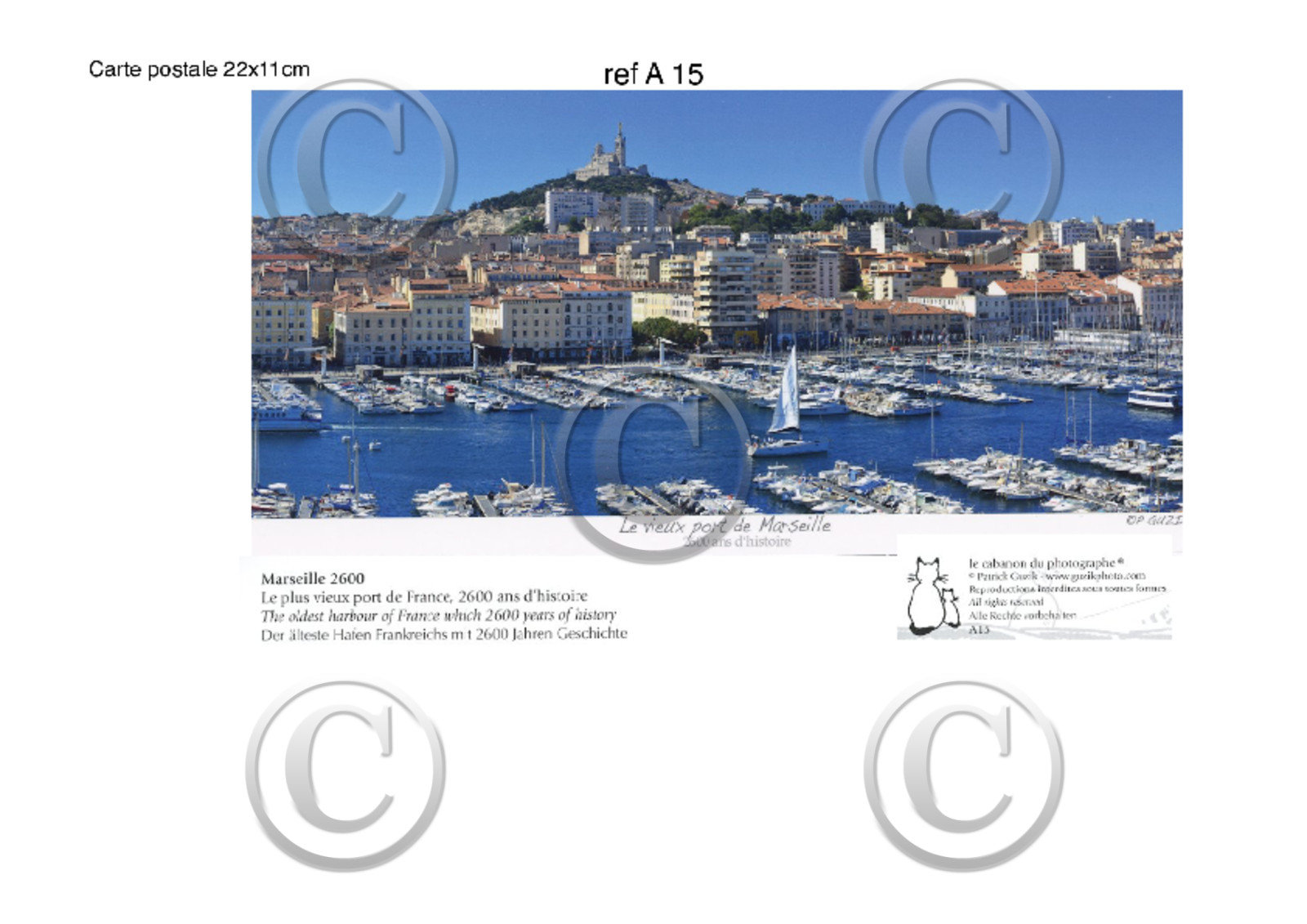 REF  A 15  CARTES POSTALES COLLECTION  A